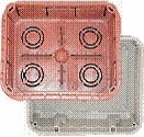 Caja empotrar para pantalla táctil KNX, 6 - 6.9" pulgadas, serie ETS6C, Ref. 63102-191-11