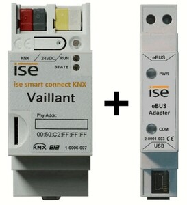 Pasarela clima/HVAC KNX Vaillant + adaptador eBus, Ref. S-0001-006