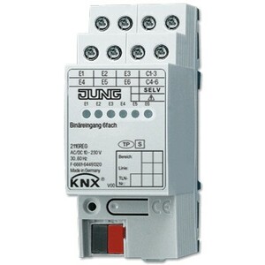 Entrada binaria KNX 6 fases, Ref. 2116 REG
