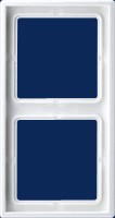 Marco doble, serie LS PROGRAMME, blanco alpino, Ref. LS 982 WW