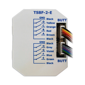 KNX Secure push button interface 8 fold, with separate wire connectors, Ref. 79882SEC