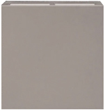 Sensor de humedad y temperatura empotrable, aluminio plateado, serie Exclusiv 55, Ref. 87197SEC-WA