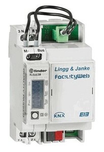 Contador de energia KNX, activa, con medición directa, para corriente monofásica, 32A, carril DIN, Ref. 87763