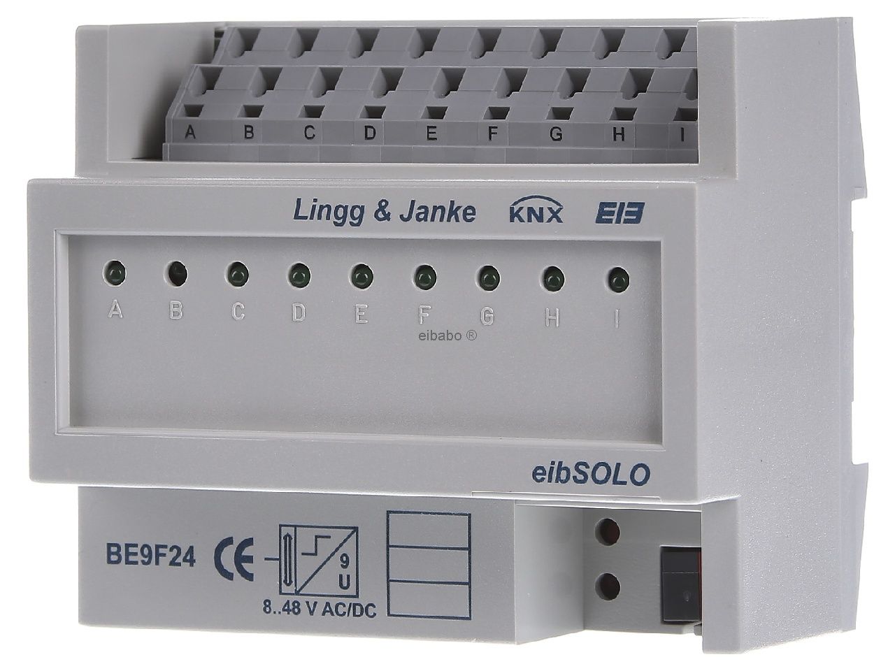KNKNX Secure binary input 9 fold  24V ACDC, 6 TE, Ref. 89506SEC