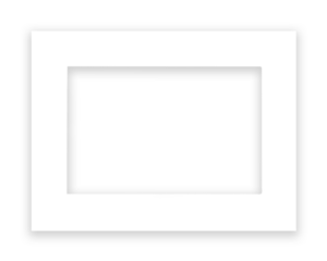 Marco para pantalla táctil, 7" pulgadas, serie VisuControl, cristal blanco, Ref. VCB-07WS.04