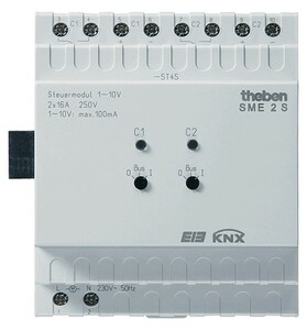 Unidad de mando 1-10 V de 2 canales MIX. Módulo de ampliación