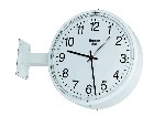 Reloj KNX para interiores, redondo, de doble cara. Con soporte para la pared o el techo (150 mm)