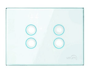 Vitrum IV EU KNX Series GLASS COLLECTION  - Pulsador Capacitivo   (FRONTAL).