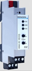 Actuador dimmer / conmutación KNX, LED 12/24VDC, 1 salida binaria / 1 salida dimmer, Potencia: 144W, voltaje constante, 8A, carril DIN, Ref.  5313