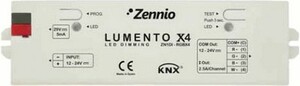 Actuador dimmer KNX, LED 12/24VDC, 4 salidas, voltaje constante, RGB / RGBW, Ref. ZN1DI-RGBX4